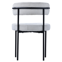 Chaise de Salle à Manger Moderne en Velours Gris et Or, Rembourrée en Tissu Noir, Style Nordique, Vente en Gros