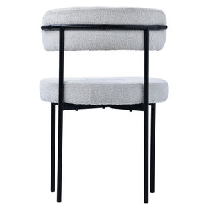 Ghế ăn bọc vải nhung màu xám vàng hiện đại phong cách Bắc Âu bán buôn - Product Image 5