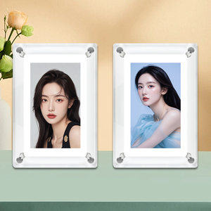 Wifi capaz de 8 pulgadas arte acrílico Video objeto transparente LCD marco de fotos digital <span class=keywords><strong>descarga</strong></span> gratuita para Navidad Halloween - Product Image 1