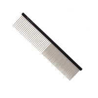 Outil de toilettage 2 en 1 pour animaux de compagnie Carbon Barber Cellouse Orange Rat Tail Parting Peigne Brosse Souffleur Pour Lapin