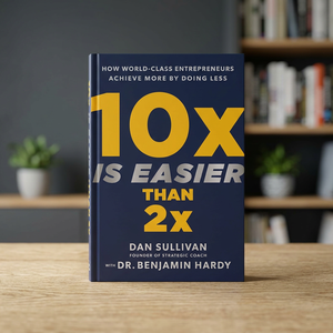 10x es más fácil que 2x Por Dan Sullivan Libro en inglés de tapa blanda Libro sobre estrategia empresarial y mentalidad de éxito - Product Image 1