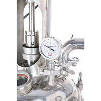 Cuve de réaction mélangeuse à double enveloppe en acier inoxydable, résistante à la corrosion, à haute pression et à haute température, avec moteur et condenseur