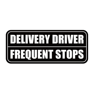 Aimant de <span class=keywords><strong>voiture</strong></span> <span class=keywords><strong>personnalisé</strong></span> réfléchissant pour chauffeur de livraison, avec inscription « Arrêts fréquents » - Product Image 4