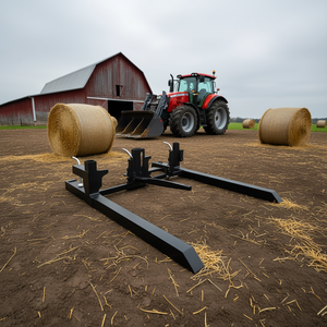 Horquillas para paletas D0100H5A59T de 43 pulgadas para tractor, horquillas para cucharón, accesorio de cargador frontal para minicargadora, máquina agrícola - Product Image 2