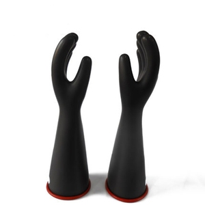 قفازات عازلة للعمل الحي العالي والمنخفض الجهد الكهربائي والكهربائي مقاومة للاهتراء عازلة - Product Image 5