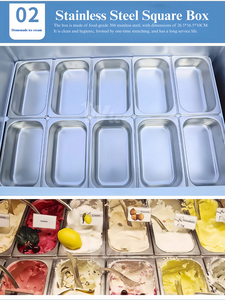 Wice thương hiệu thương mại Kem Tủ đông truy cập, máy nén bền, làm mát đồng đều, đáng tin cậy cho các nhà hàng, cửa hàng ngày hôm nay - Product Image 5