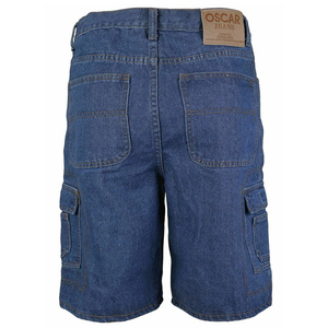 Short Cargo en coton pour hommes, vêtement Denim, décontracté, à poches multiples, coupe décontractée, jean de lavage, haute qualité - Product Image 2