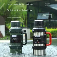 316 acier inoxydable extérieur Thermos Design moderne Portable bouilloire pour voyage maison voiture sport tasses isolées sous vide