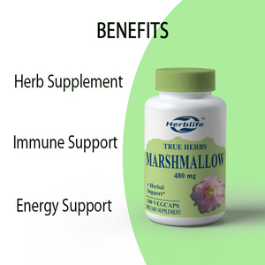 OEM/ODM Venta caliente cápsulas de raíz de malvavisco 480 mg-Soporte de hierbas raíz de malvavisco-Alto en fibra soluble de mucílago, Vegano - Product Image 3