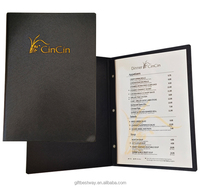 Precio de fábrica al por mayor cubierta libro carpeta 20 páginas encantador Rectangular menú de madera