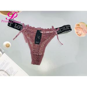 Love Pantaleta Tipo Tanga En Encaje De Resortes Grueso taglie basse XL con pizzo di cotone in vari colori - Product Image 3