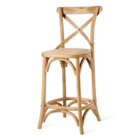 Chaise de salle à manger solide de style rétro américain pour la maison, le bureau, les hôtels, les cafés, les pâtisseries, les restaurants, les mariages – Chaises vintage à dossier croisé