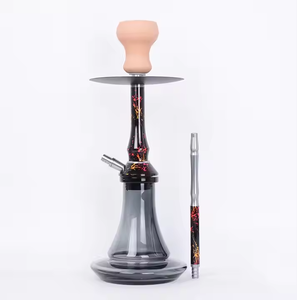 En gros, Ensemble de chicha mini moderne portable de voyage avec miroir, à tuyau unique en aluminium et foyer en argile - Product Image 2