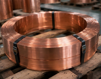 Bande de cuivre pur à température douce, bobine de cuivre, ruban de cuivre pour connexions électriques, composants industriels et traitement des métaux