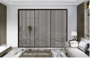 Armoire sur mesure moderne, profilé en aluminium interne pour cuisine, cadre fin et étroit, porte coulissante en verre - Product Image 2