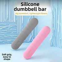 Haltères en fonte revêtus de silicone colorés, antidérapants, pastel, pour femmes, aérobic, Pilates, yoga