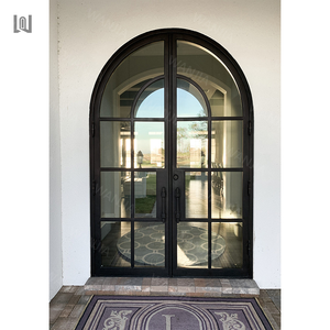 <span class=keywords><strong>Porte</strong></span> d'entrée en fer forgé française au design minimaliste antivol, <span class=keywords><strong>porte</strong></span> <span class=keywords><strong>extérieure</strong></span> de maison, <span class=keywords><strong>porte</strong></span> d'entrée arquée moderne, <span class=keywords><strong>porte</strong></span> de sécurité d'entrée - Product Image 5