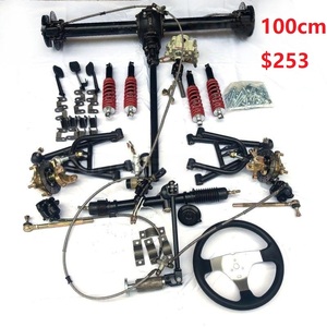 BRICOLAGE Quatre Roues KART KART ATV UTV <span class=keywords><strong>Buggy</strong></span> Transmission Disque Frein 81CM Essieu Arrière Avec 428 530 Chaîne Différentiel - Product Image 5