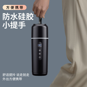 Car Electric Water Bottle 500ml Stainless Steel Touch Control LCD Display 12V 24V 220V Universal Fast <b>Heating</b> Kettle - Product Image 4