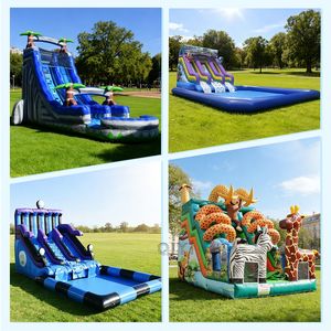 Tobogán Inflable Económico para Fiestas de Verano, Tobogán Acuático Inflable de PVC para Niños y Adultos - Product Image 5