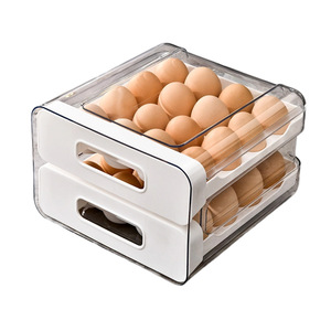 Egg <b>Storage</b> <b>Box</b> Refrigerator Drawer Type <b>Stackable</b> Food Grade Organizer Kitchen Freshness Preservation - Product Image 5