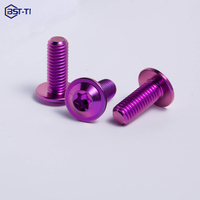 Baut Cakram Paduan Titanium Kepala Torx BST-TI Standar ISO Kelas 4.8/6.8 Ulir UNC Sekrup dan Baut Motor dengan Finishing Polos