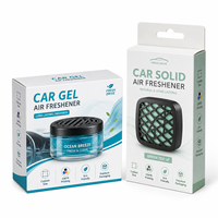 Boîte en carton SBS ivoire 350 g/m² aux couleurs vives pour emballage de désodorisant de voiture en gel et désodorisant de voiture solide
