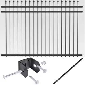 Venta caliente Piquete de acero recubierto de polvo Paneles de valla de jardín Valla de piscina de seguridad Puertas de entrada de hierro abiertas deslizantes Inmersión en caliente - Product Image 4