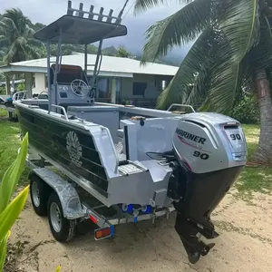 Pionner 580 Pacific <strong>Ocean</strong> 19ft 5.8M Center Console Fishing Boat Aluminum with Hard Top Speed Boat - Product Image 1