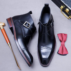 Botas Chelsea para Hombre de Alta Calidad, Estilo Clásico Vintage, Zapatos Formales de Negocios de Cuero, Novedad 2026 - Product Image 2