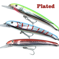 Leurres de pêche en plastique coulants Selco, appâts Minnow, leurres durs OEM, yeux de poisson 3D, plastique ABS, multicolores, leurres de pêche en eau de mer