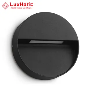 LuxHolic Lampu Led Kaki 4W, Lampu Langkah Tangga Led untuk Lorong, Lampu Dinding Luar Ruangan Aluminium Desain Modern