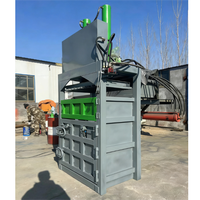 Presse à balles verticale hydraulique manuelle en aluminium et acier inoxydable avec moteur et roulement pour cartons et paquets de papier