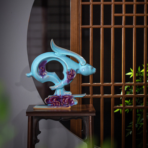 Escultura de Coelho em Cerâmica Jun Ware Minimalista Premium Feita à Mão com Superfície Lisa e Elegante para Decoração de Casa/Escritório - Presente Decorativo - Product Image 5