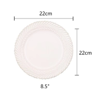Vente en gros de vaisselle moderne de style nordique de luxe, ensemble de bol d'assiette à bordure dorée, style céramique noir stocké