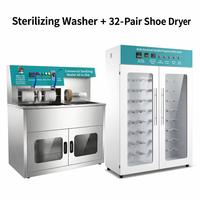Machine à laver les chaussures commerciale en acier inoxydable de haute qualité avec armoire de stérilisation pour hôtels et gymnases