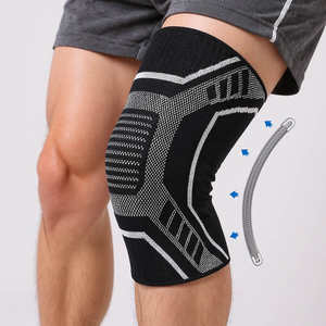 Genouillères personnalisées, genouillère élastique en nylon multicolore, genouillère de compression pour course à pied, fitness, avec stabilisateur latéral - Product Image 2