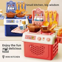 Ensemble de Jouets de Cuisine pour Enfants, Cuisinière à Induction de Simulation, Vaisselle de Cuisine, Table de Jeux pour Garçons et Filles