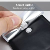 UIOWIO – Cendrier de poche portable en PVC personnalisé, ignifuge, réutilisable et écologique pour l'extérieur