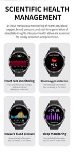 <span class=keywords><strong>2026</strong></span> 최신 M19 스마트워치 남성용 1.5인치 HD 원형 화면 BT 통화 초저지연 야외 스포츠 피트니스 팔찌 스마트워치 - Product Image 4