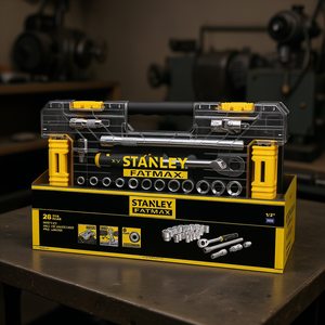 Stanley Fatmax 26 Pc <b>Socket</b> <b>Set</b> 1/2 In Metric Pro Stack <b>Large</b> - Product Image 3