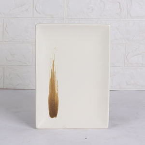 Plat à sushi écologique rectangulaire de 9 pouces pour présenter vos plats et assiettes japonais préférés avec motif végétal - Product Image 2