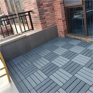 Đẹp xuất hiện gạch thấp bảo trì sân thượng <span class=keywords><strong>WPC</strong></span> sàn ngoài trời co-đùn 300*300*24mm sàn gạch - Product Image 6