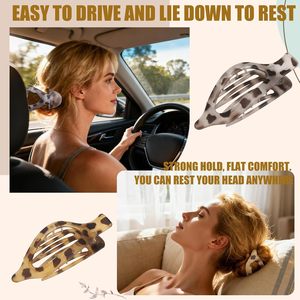 Pinzas de Pelo de Plástico con Estampado de Leopardo de 12 cm, Pinzas de Pelo Grandes con Diseño de Caparazón de Tortuga para Mujer, Accesorios para el Cabello Duraderos y Ligeros para Fiestas - Product Image 2