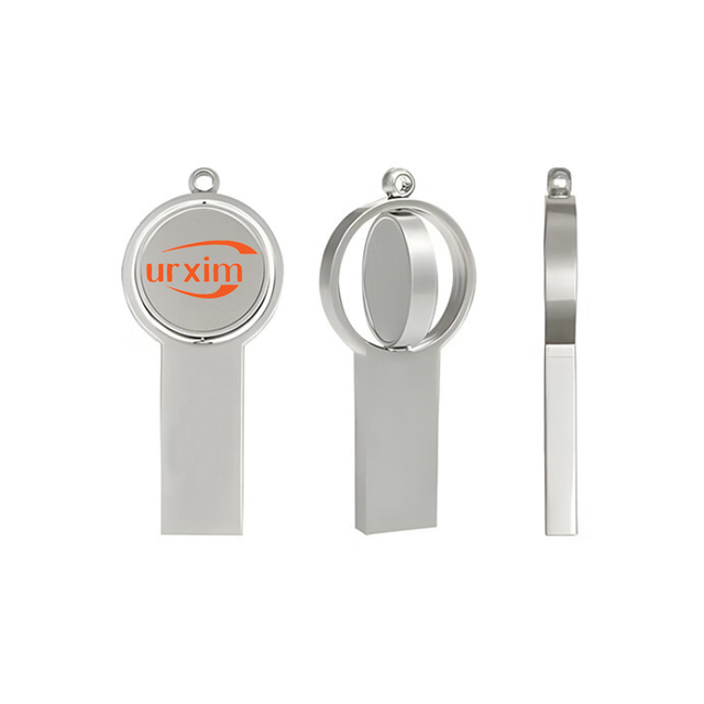 Business Gift Round Metal Souvenir USB Stick 64MB 128MB 4GB 8GB 16GB 32GB 64GB 128GB 2.0 3.0 Custom USB Flash Drives for School