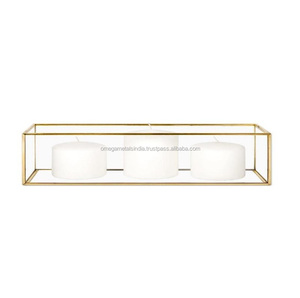 Decoración de casa de vidrio de metal colgante de cristal claro vela linterna metal vintage vela titular para la casa y el restaurante - Product Image 2