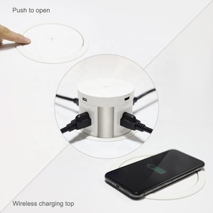 4 cửa hàng chúng tôi, 2 bộ sạc USB, 1 bộ sạc không dây có động cơ bật lên ổ cắm điện cho bàn hội nghị - Product Image 4