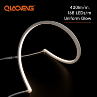 Bande néon OEM à émission latérale 24V 2835 168 LED/m L12*H12mm 4000K Blanc Naturel Ra80 IP68 USB Jardin Personnalisé Rouleau de 5m