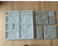 Moules en silicone modernes pour placage mural en pierre artificielle