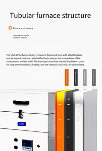 Horno Tubular de Vacío para Atmósfera de Alta Temperatura, Horno Tubular de Calentamiento para Laboratorio - Product Image 4